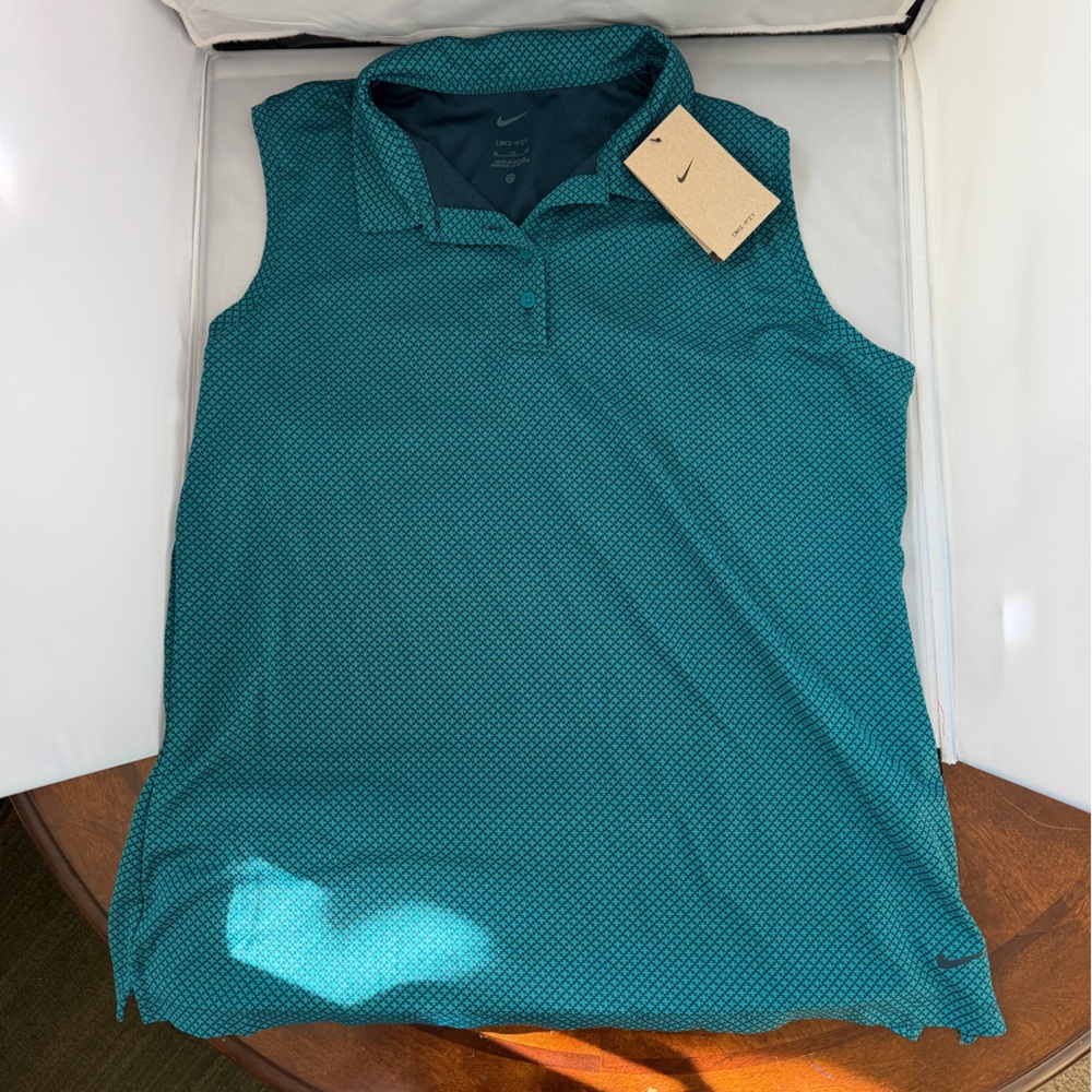 Nike Blue Sleeveless Golf Shirt